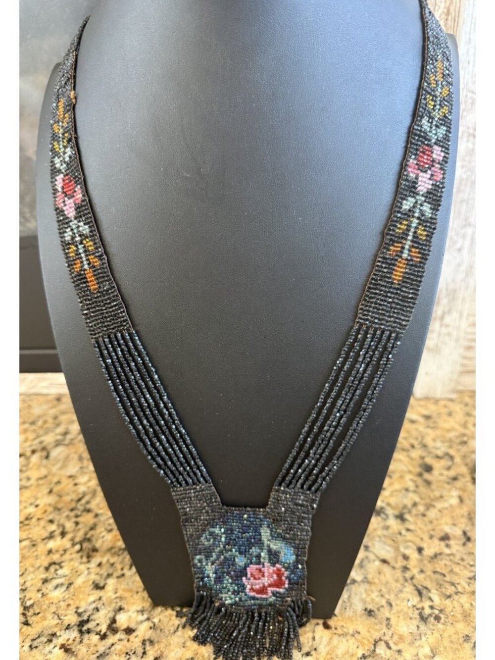 Beautiful Handmade Necklace Seed Bead Boho American Style Beaded Necklace 31”-40